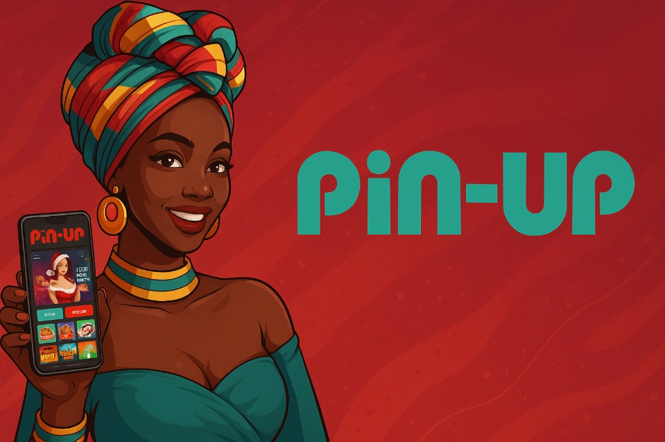 Interface de l’application PinUp Casino Congo affichée sur un smartphone avec paris sportifs et jeux de casino en direct